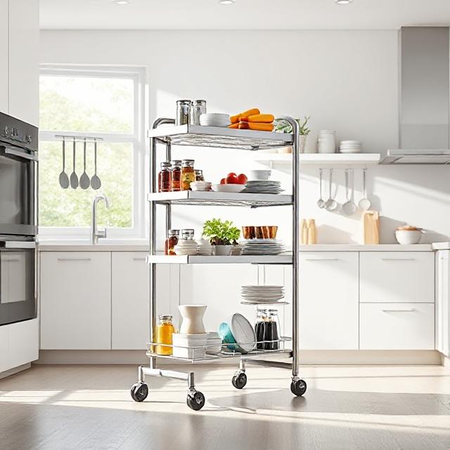 Multi-Layer Kitchen Storage Trolley