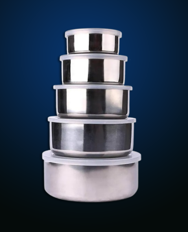 Protects Stainless Steel Fresh Box-5 pcs (P-1907)