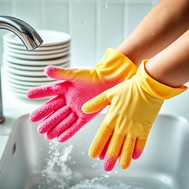 Sponge Gloves for Dishwashing