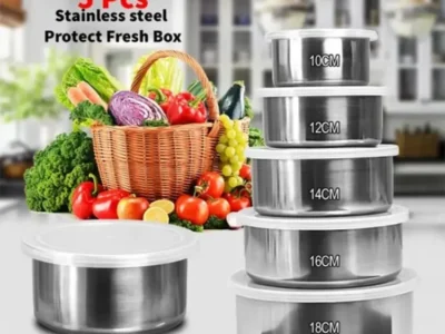 Protects Stainless Steel Fresh Box-5 pcs (P-1907)