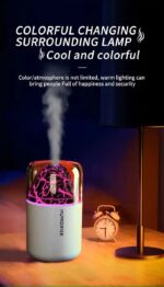 H05 Volcano Air Humidifier with Night Light – 180ML - Image 4