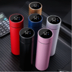 Insulated 304 Stainless Steel Smart Temperature Display Touch Water Cup, Straight Body, with LED Display