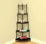 5 Layer Shelve Rack Corner Table Display Furniture Decorative Foldable Shelf Finish DIY (P-3147) - Image 2