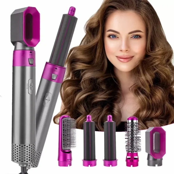 5 in 1 Hair Straightener Hair Iron Mutiful Curling Iron Hot Air Brush Hair Straightening Salon Beauty Styling Tools Heated Brush